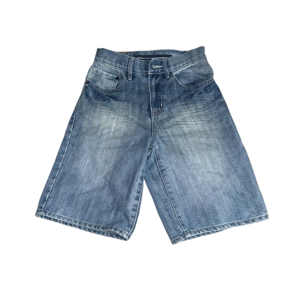 3 FOR $10 NAUTICA Boys Casual Denim Jean Shorts Medium Wash Blue Size 8